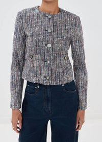 Veronica Beard - Andrea Cotton Tweed Jacket