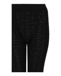 Givenchy Women's 4g Monogram Knit Leggings in black - women's pants - alternate view