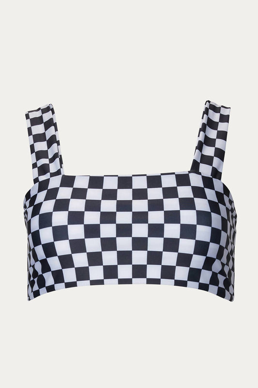 LUNA CROP SWIM TOP