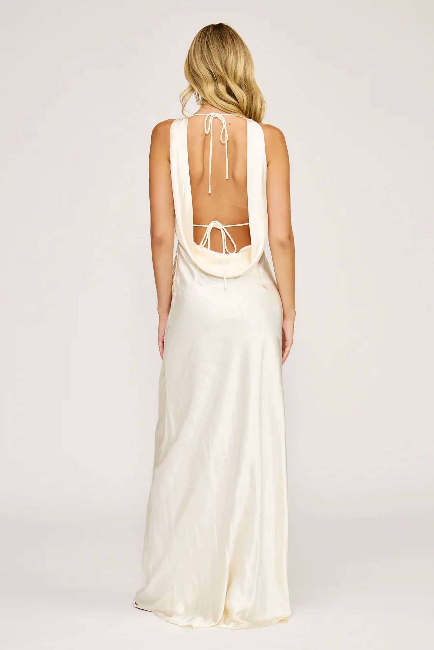 Lucy Paris - Halo Draped Maxi Dress