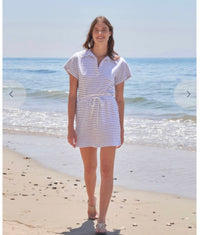 Sundry - Short-Sleeve Stripe Dress
