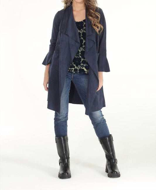 Paparazzi - Women's Drape Front Bell Sleeves Jacket