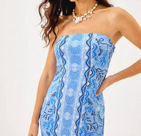 Lilly Pulitzer Noa Strapless Maxi Dress in jacaranda blue knotty and nice engineered - women's dress - view 4