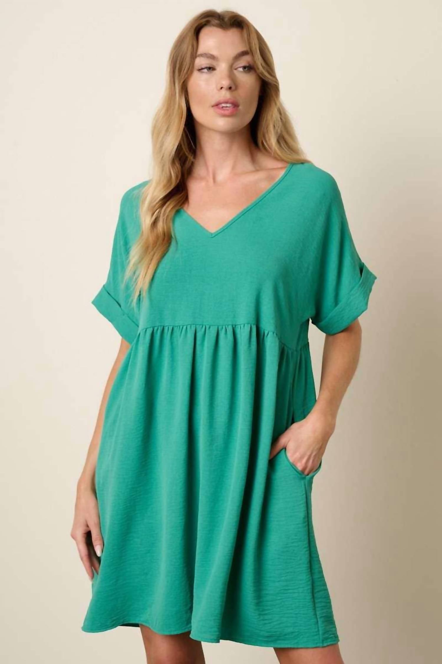 Mittoshop - Dia Tiered Short Sleeve Dress