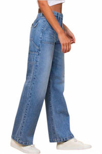 Hidden - Carpenter High Rise Wide Leg Dad Jeans