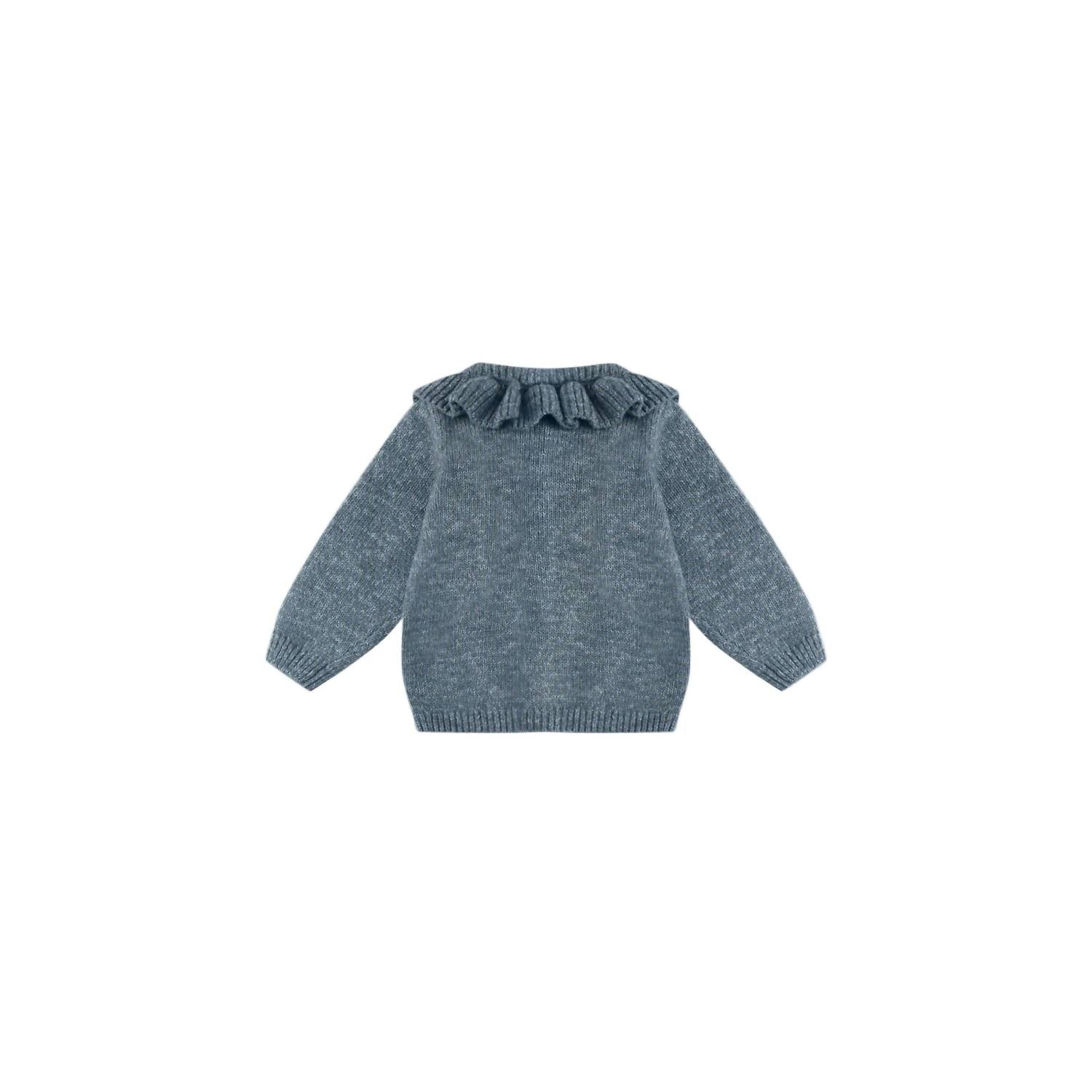 Quincy Mae - Girl's Ruffle Collar Cardigan