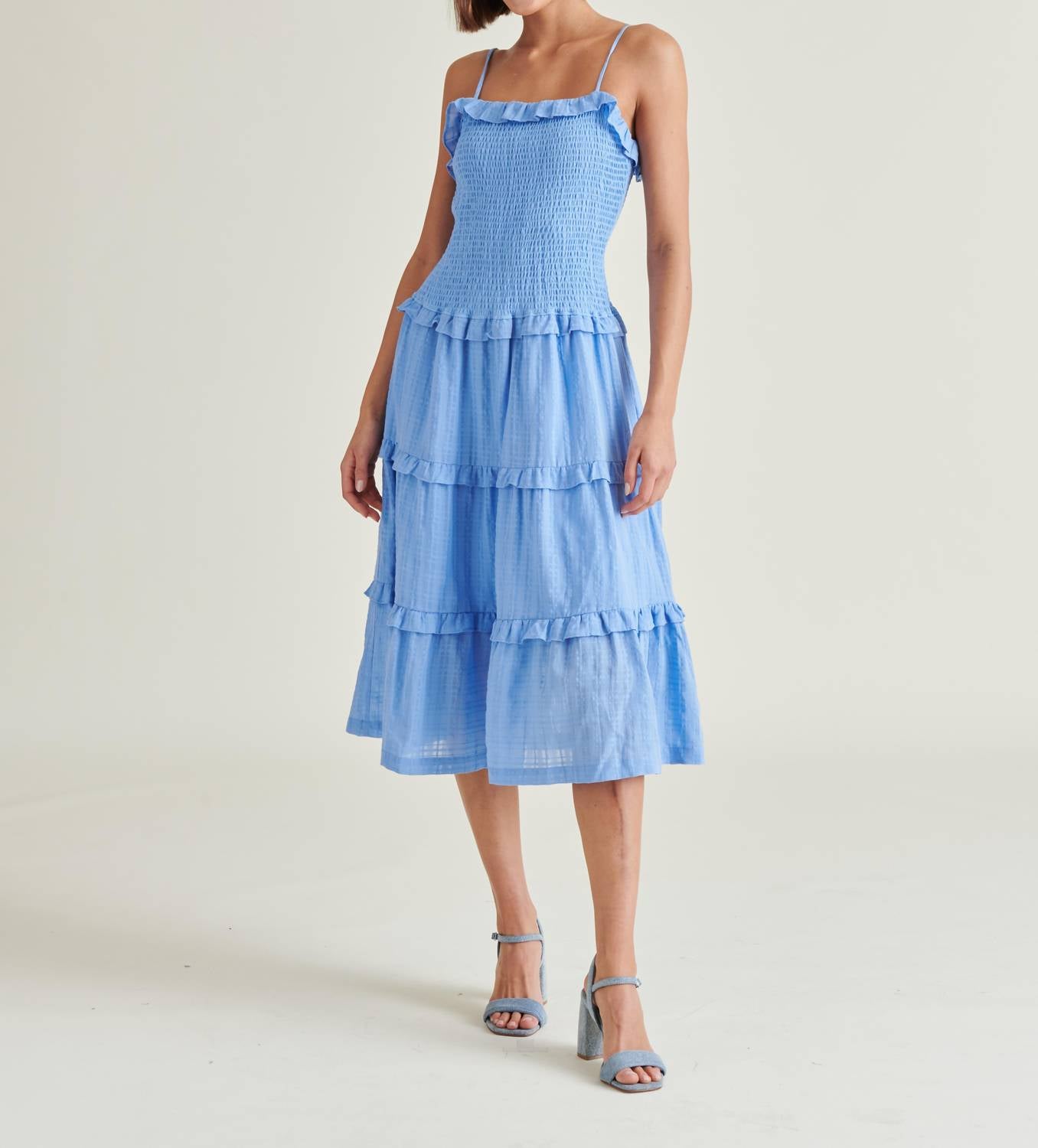 STEVE MADDEN Nash Dress in aurora blue 1 - women's dress - detail view