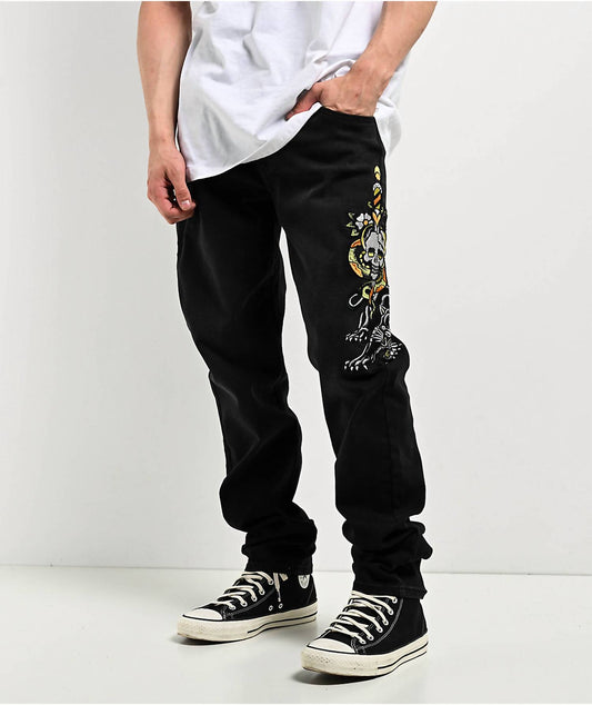 Ed Hardy - Dagger Skull Slim Taper Jean