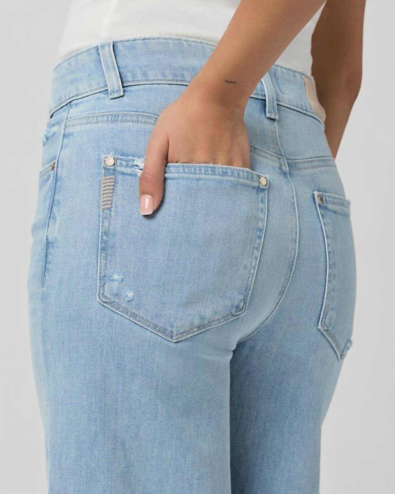 Paige - Sasha Ankle Jean With Raw Hem