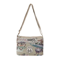 Route 66 - Women's Polyester Crossbody Bag