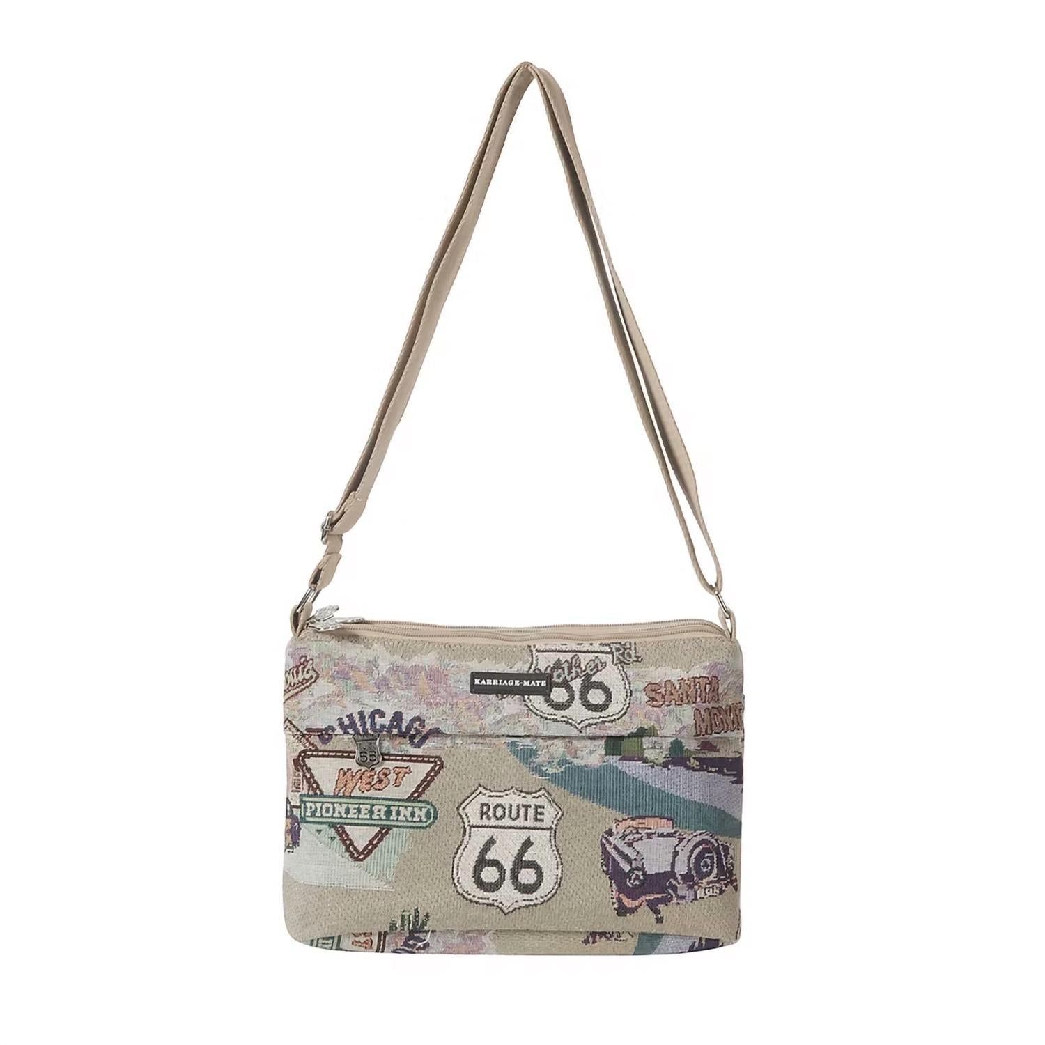 Route 66 - Women's Polyester Crossbody Bag