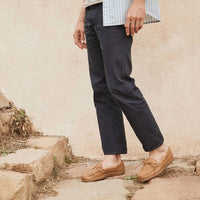 MINNETONKA Men's Moosehide Classic Moccasin Shoes in natural - men's loafer - view 8