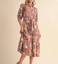 &Merci - Midi Dress With Tiered Skirt