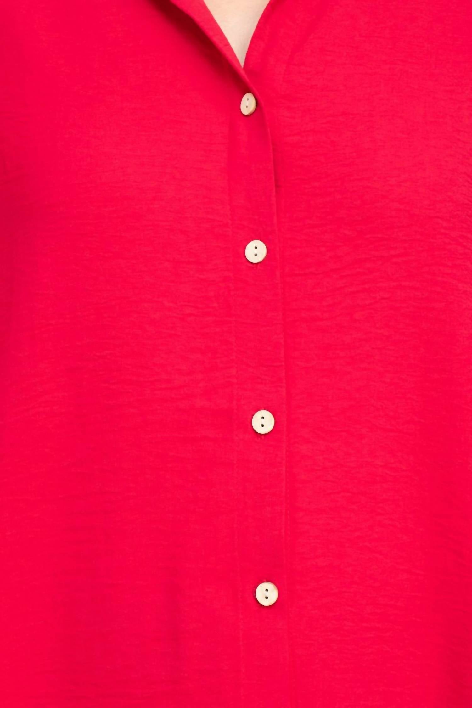 Counterparts - Women's Collared Solid Button Down Shirt