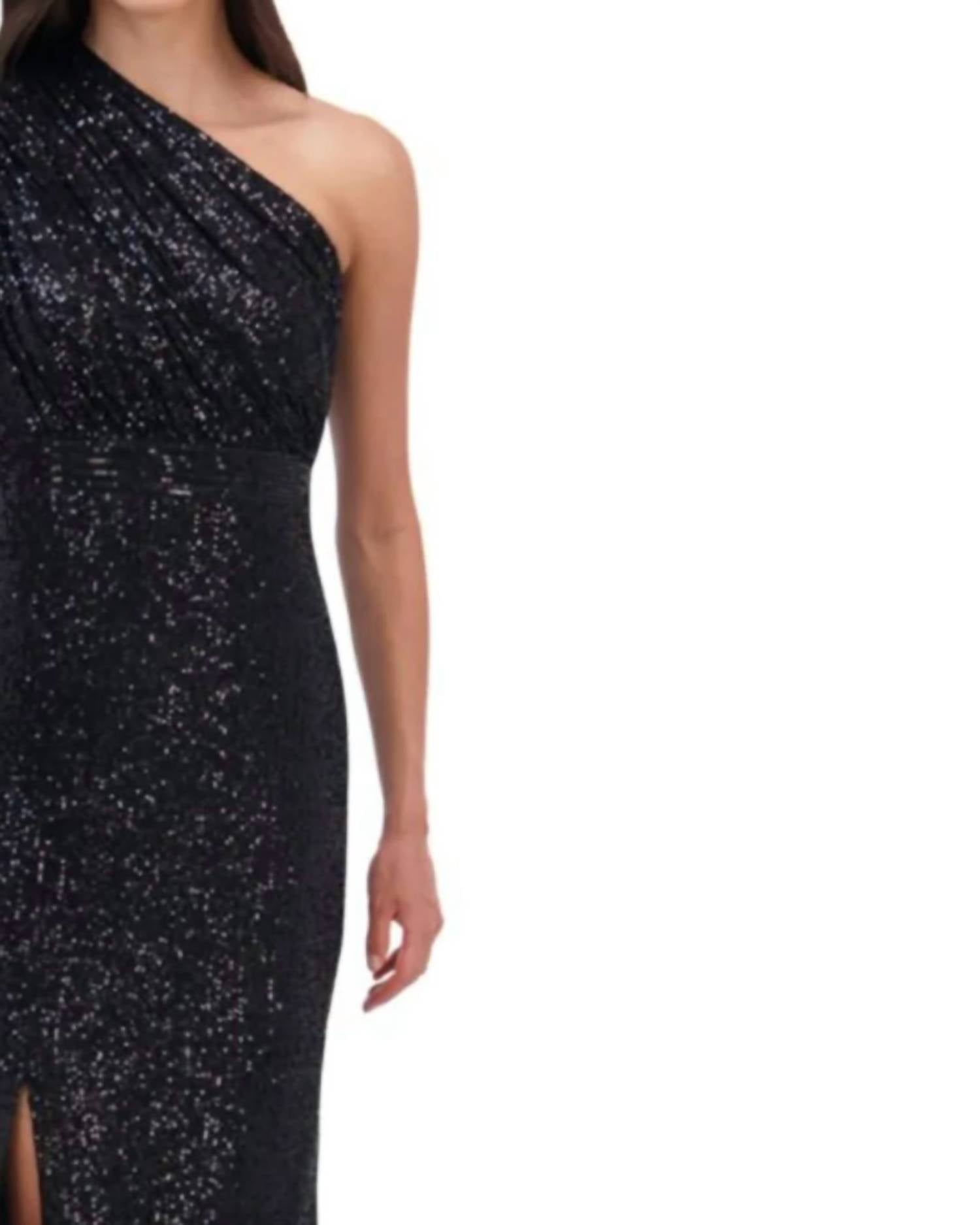 Vince Camuto - Sequined One-shoulder Gown