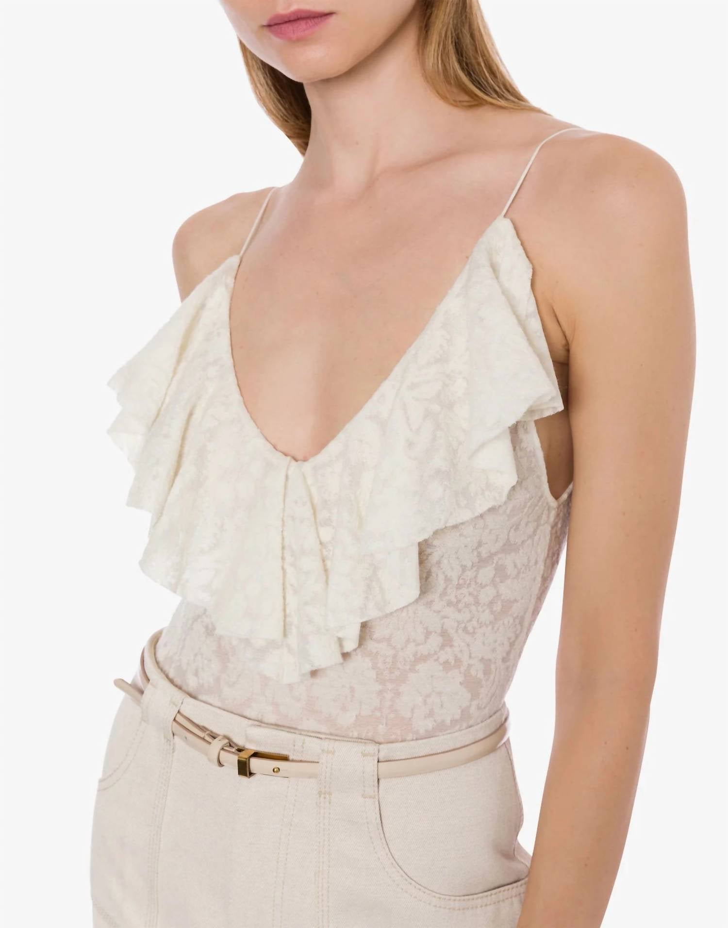Philosophy Di Lorenzo Serafini - Lace Sleeveless Bodysuit