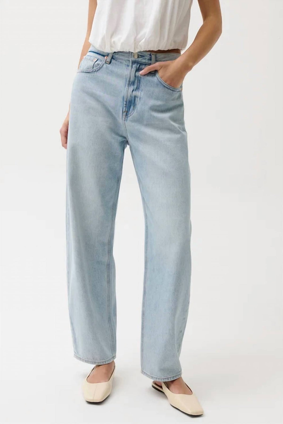 Pistola - Wes High Rise Barrel Jean