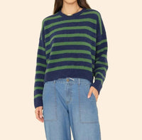 XIRENA Lela Sweater in navy pine 1 - women's sweater