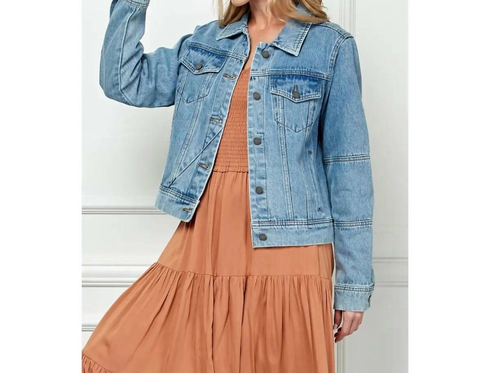 Veveret - Cropped Denim Jacket