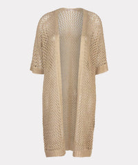 Esqualo - Glenny Long Open Knit Cardigan