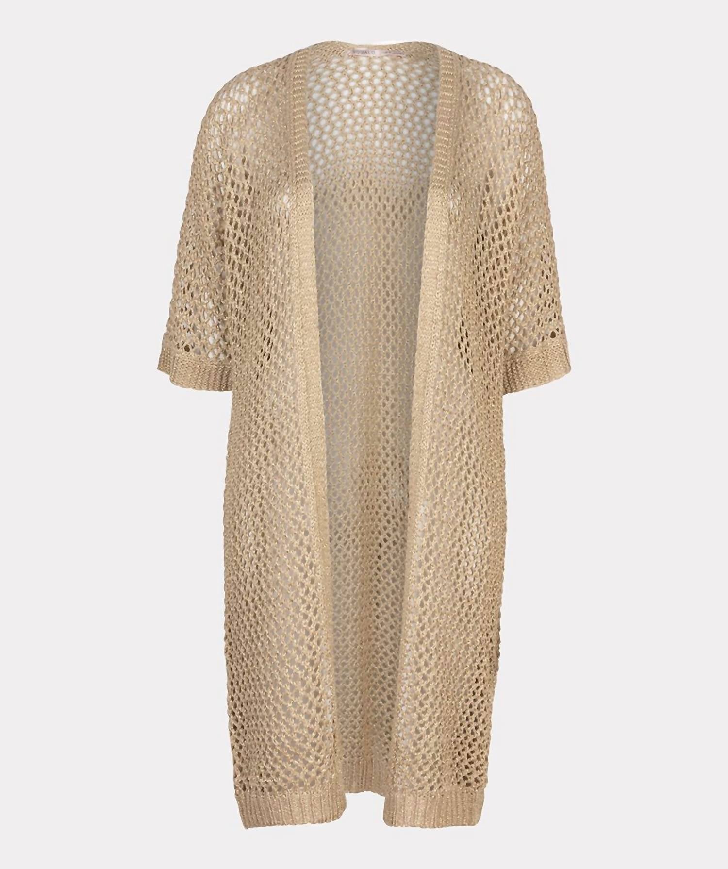 Esqualo - Glenny Long Open Knit Cardigan