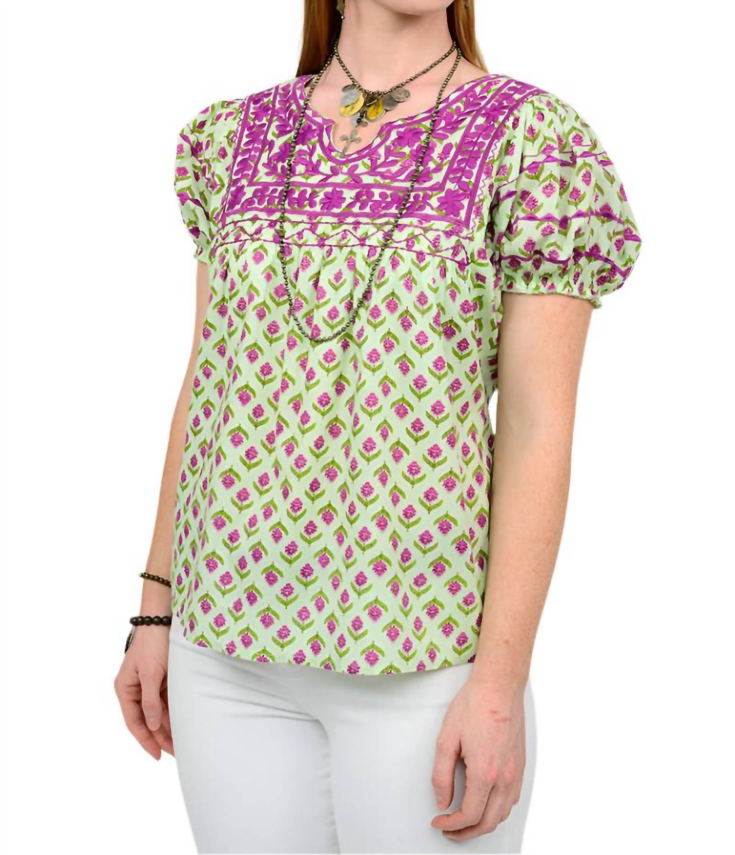 Sister Mary - Patsy Embrodiered Top