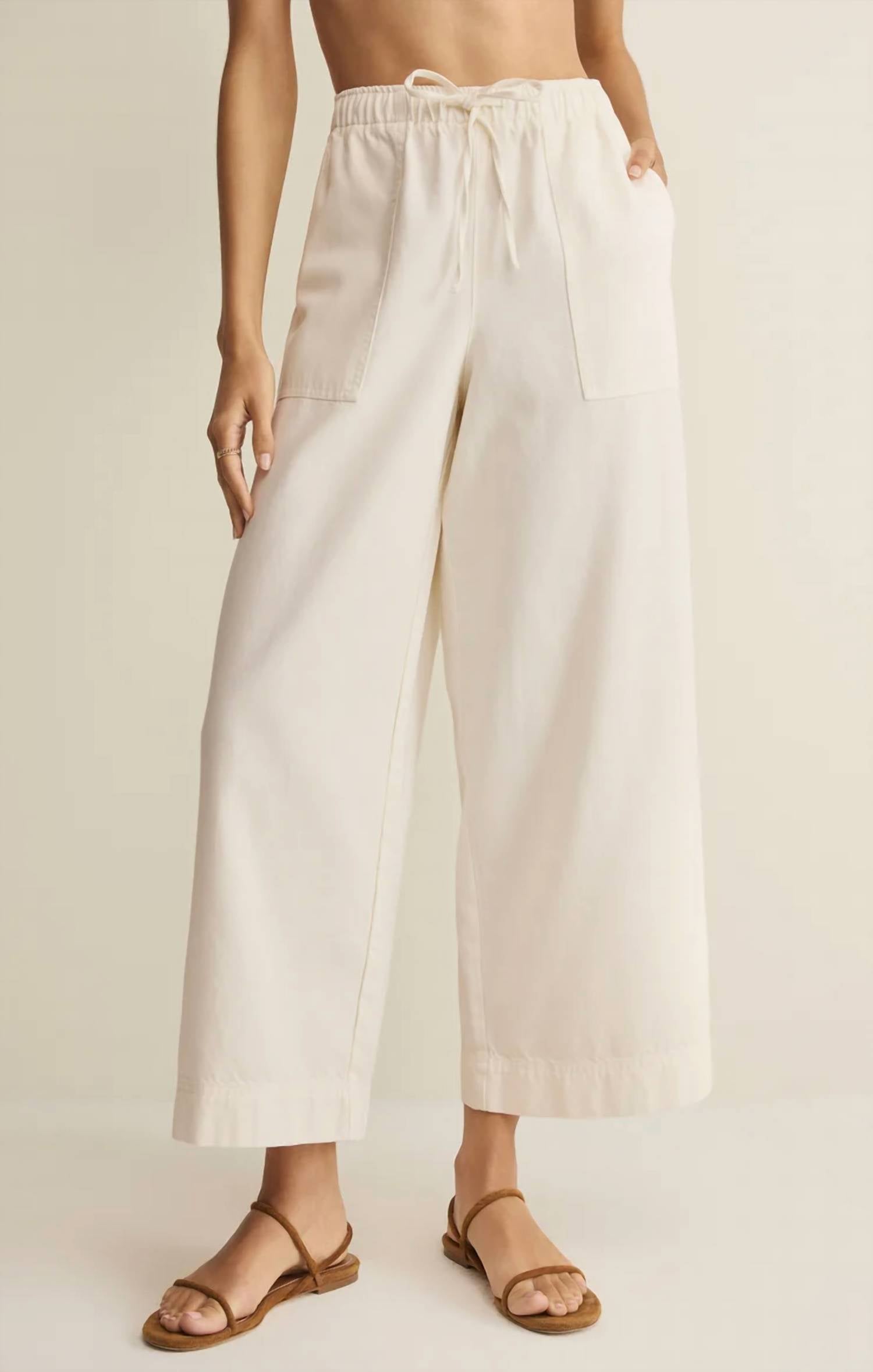 Z Supply - Daycation Twill Wide Leg Utility Pants