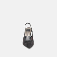 Dolce Vita Women's Kaye Crystal Heels in black mesh - women's heels - view 6