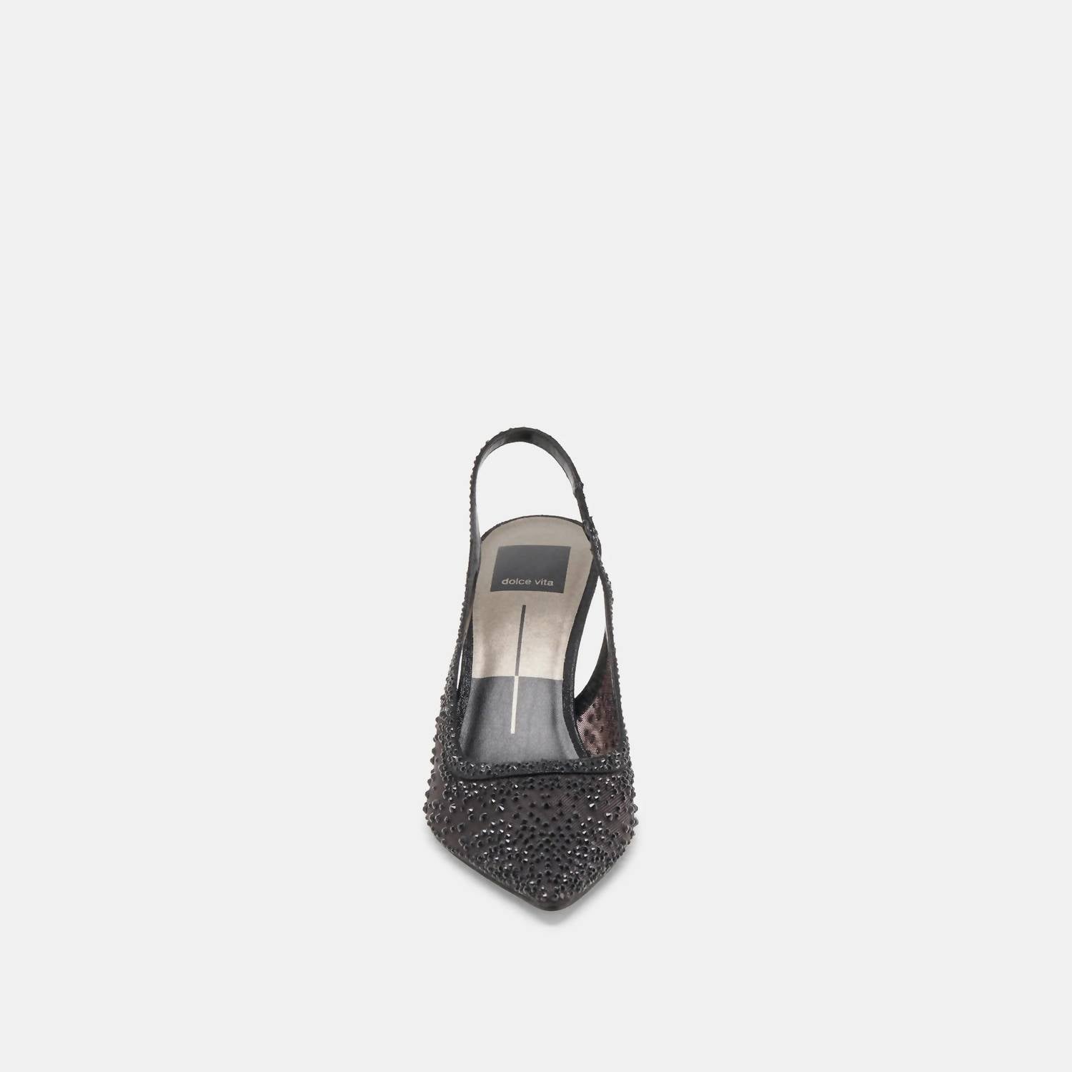 Dolce Vita Women's Kaye Crystal Heels in black mesh - women's heels - view 6