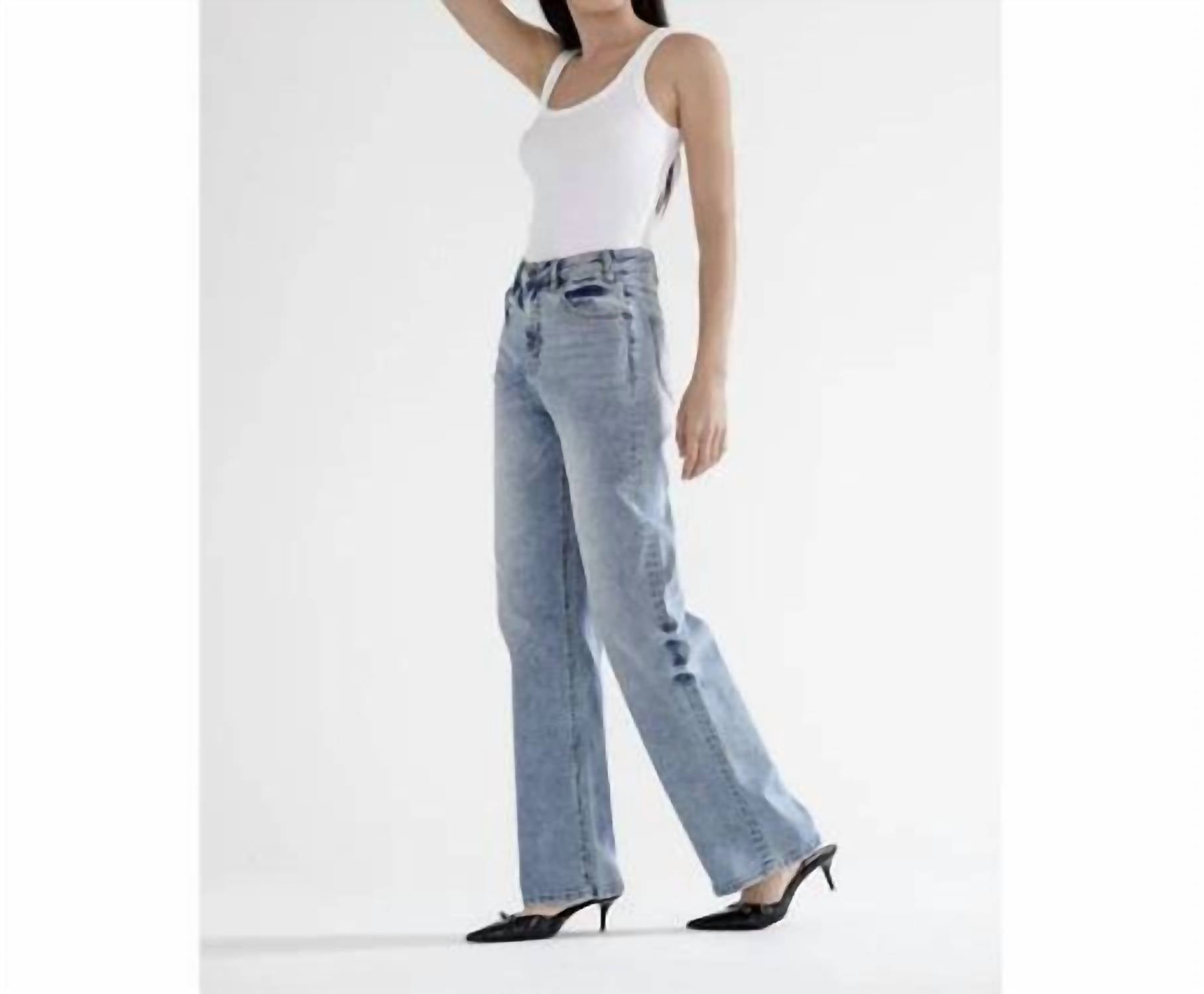 Mica Denim - Straight Leg Loose Fit Jeans
