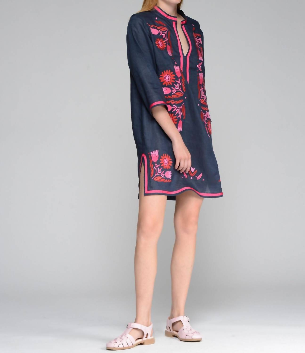 Vilagallo - Caftan Dress With Floral Design