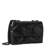 TORY BURCH Kira Diamond Quilt Small Convertible Shoulder Bag in powder coated black - women's bag - view 4