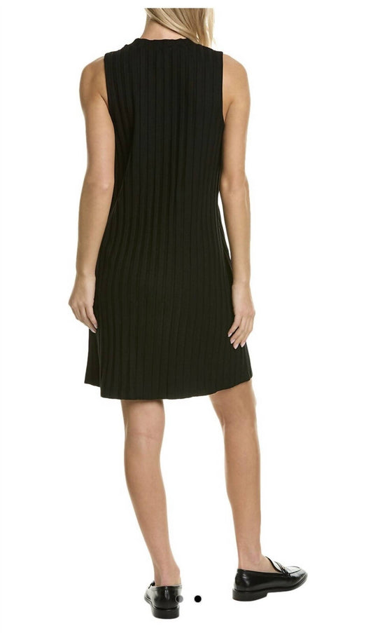 Eileen Fisher - Wide Stretch Rib Mockneck Mini Dress