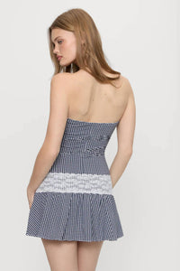 Frankies Bikinis - Mirage Gingham Mini Dress