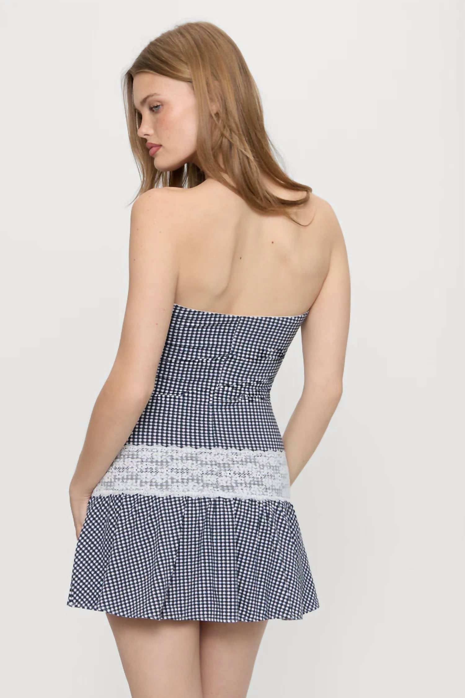 Frankies Bikinis - Mirage Gingham Mini Dress
