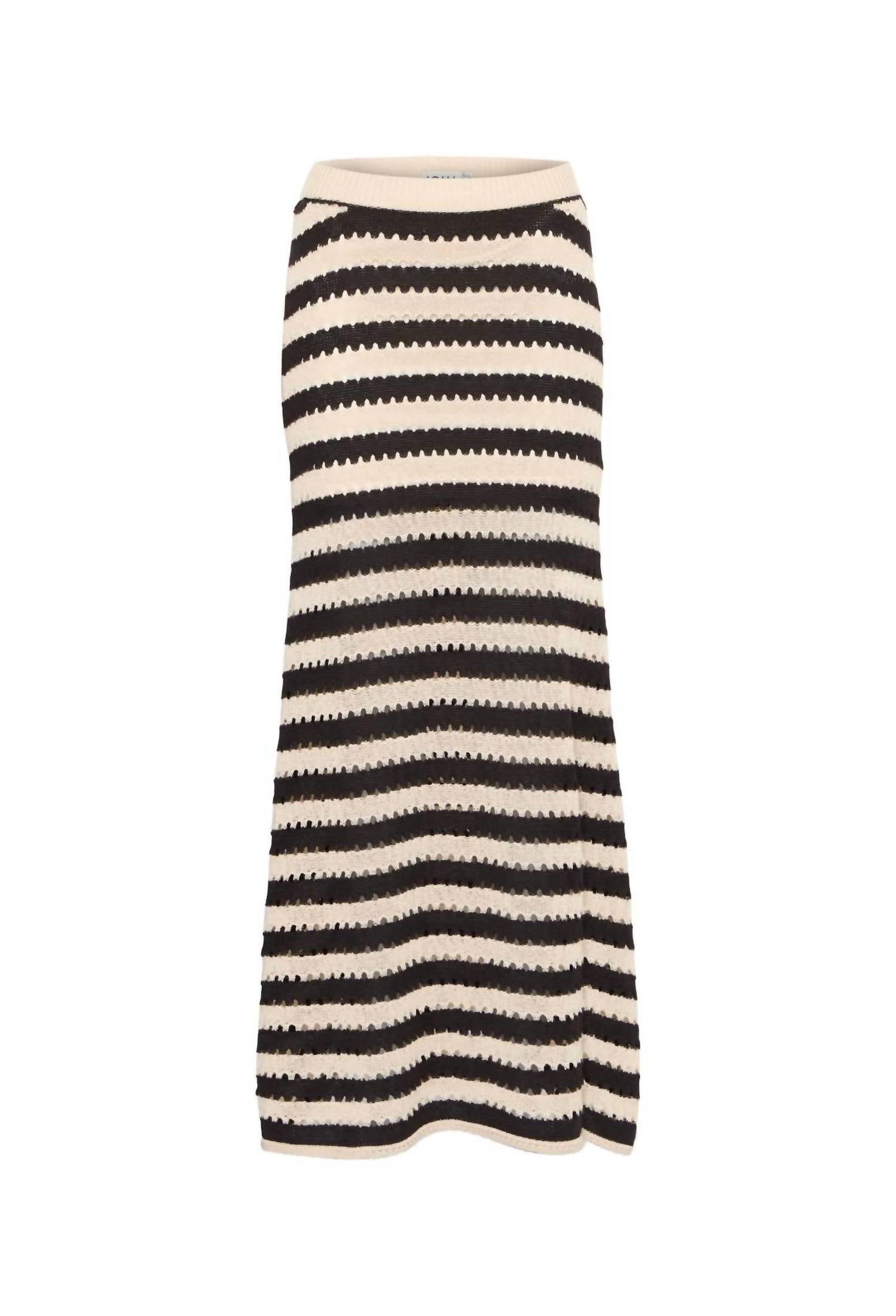 Ichi - Birdis Stripe Knit Maxi Skirt