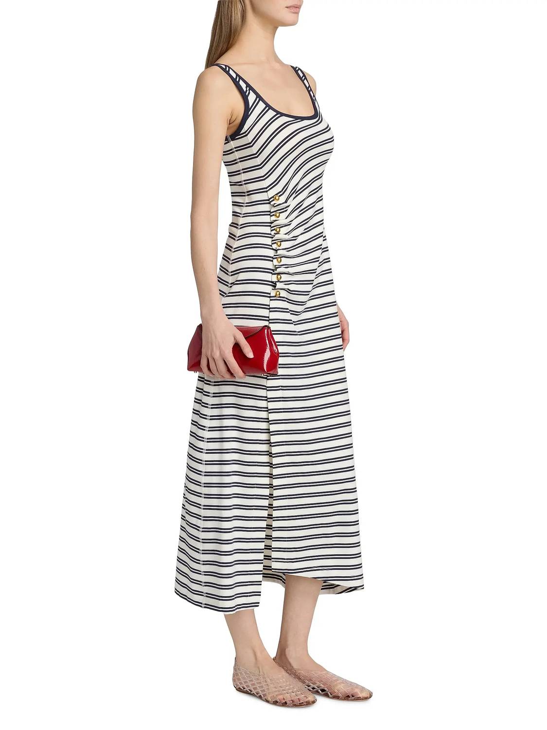 Simkhai - Becker Cotton Jersey Midi Dress