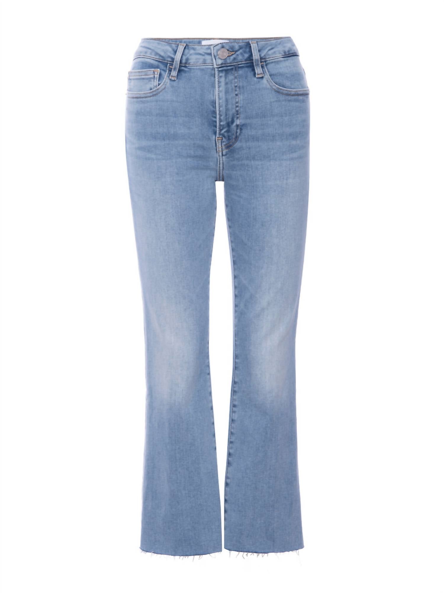 Frame - Le Crop Mini Boot Step Fray Jeans
