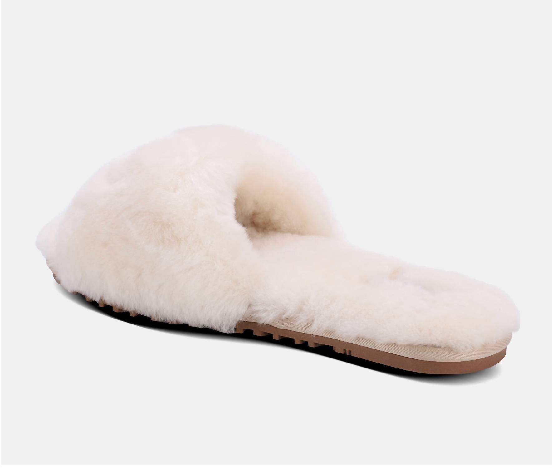 Lamo Women's Naomi Sheepskin Slide Sandal in cream - women's sandal - view 5