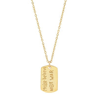 Jessica Elliot - Women's Vermeil "Resolutions we can all keep" Dogtags Max Necklace
