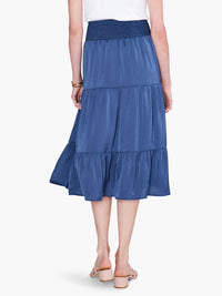 Soft Drape Tiered Skirt