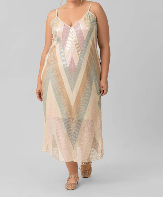 -Bl^Nk- - Nurayda V-neck Maxi Dress - Plus