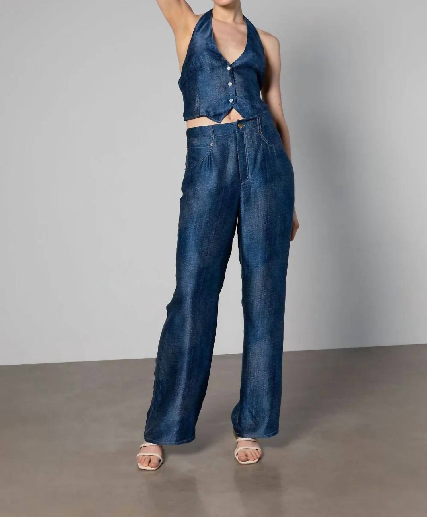 Anaphe - Silk Halter Waistcoat