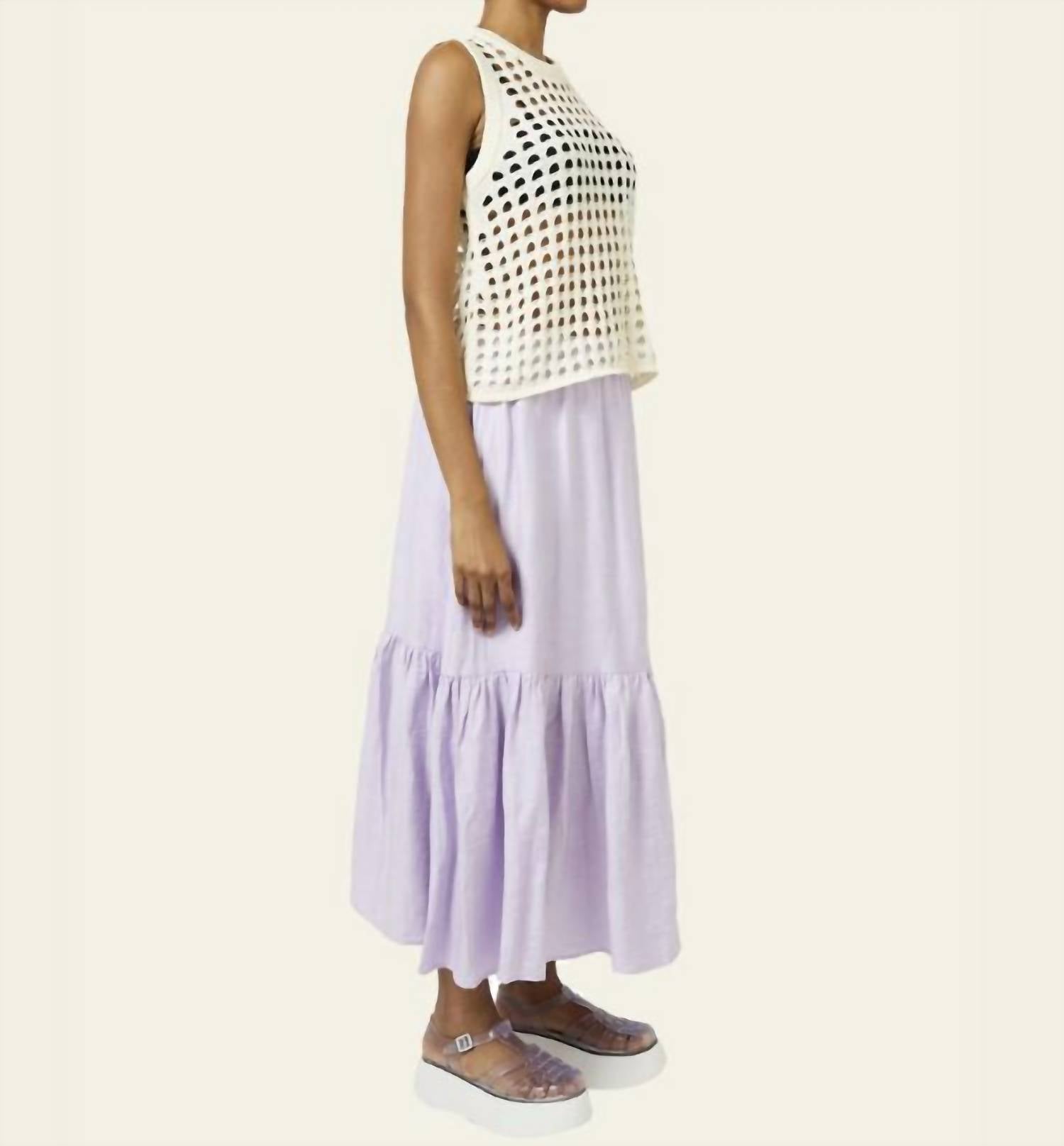 Find Me Now - Mela Oversized Crochet Vest Top