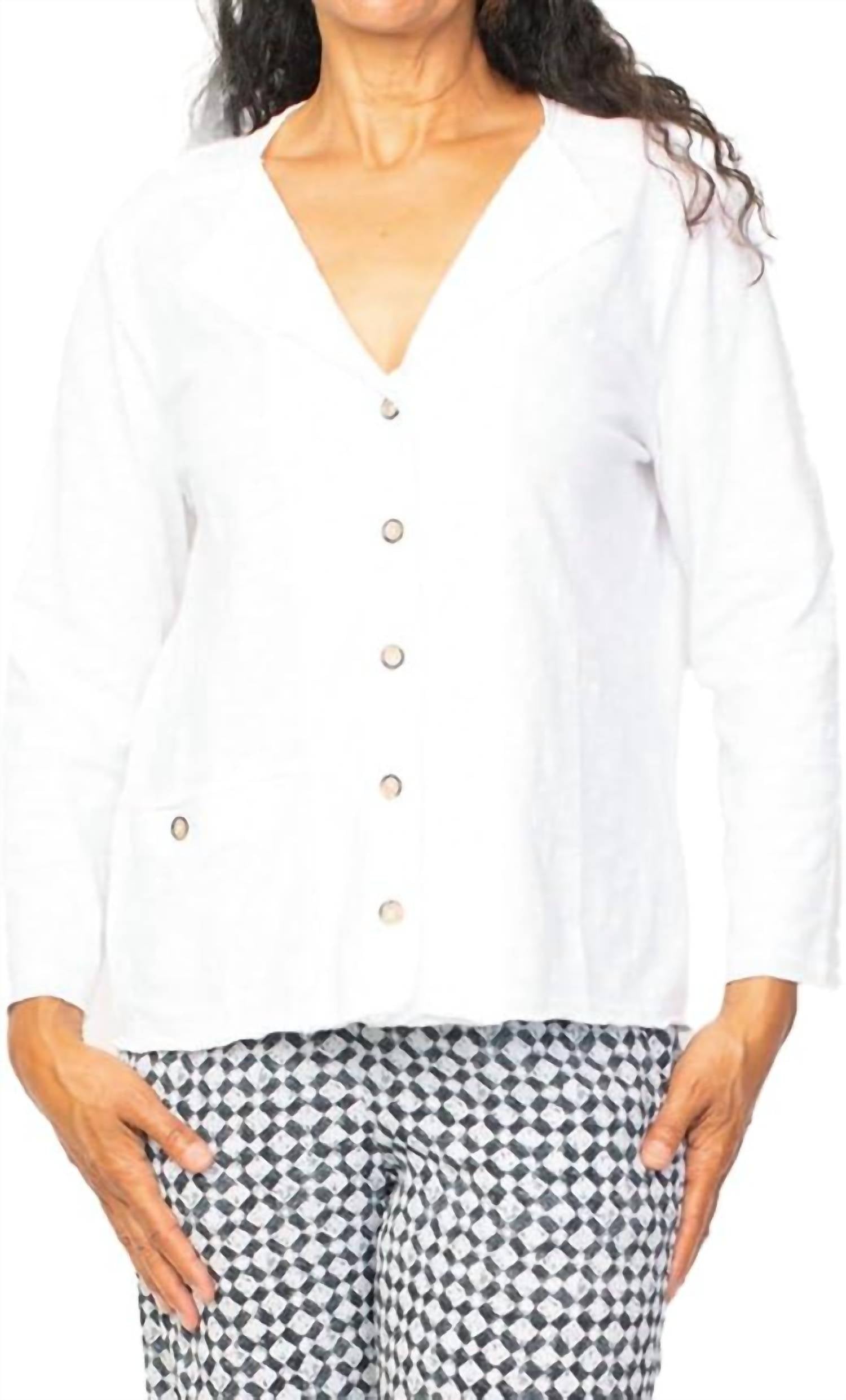 Habitat - Pervuian Cotton Pebble Rolled Edge Cardigan