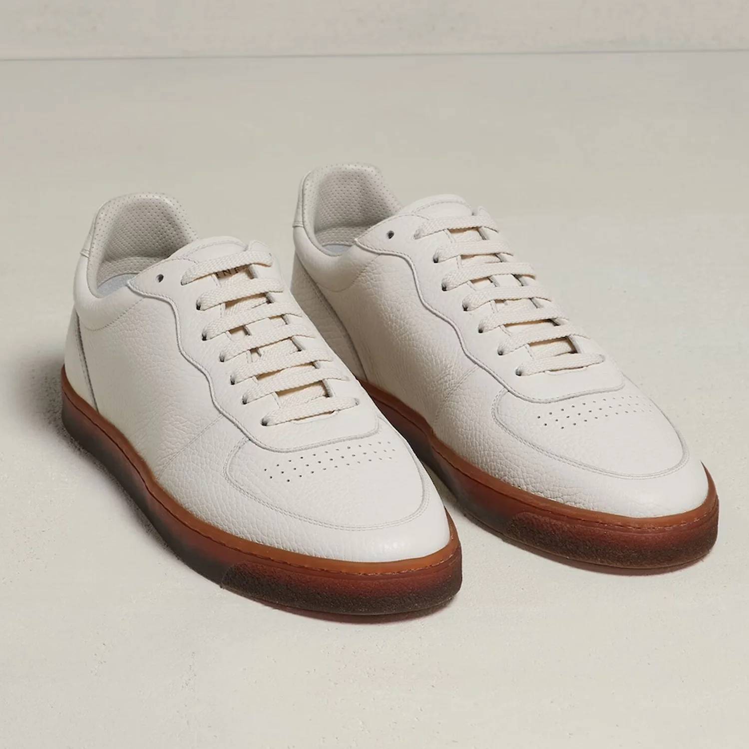 Brunello Cucinelli - Men's Hybrid Leather Basket Sneaker