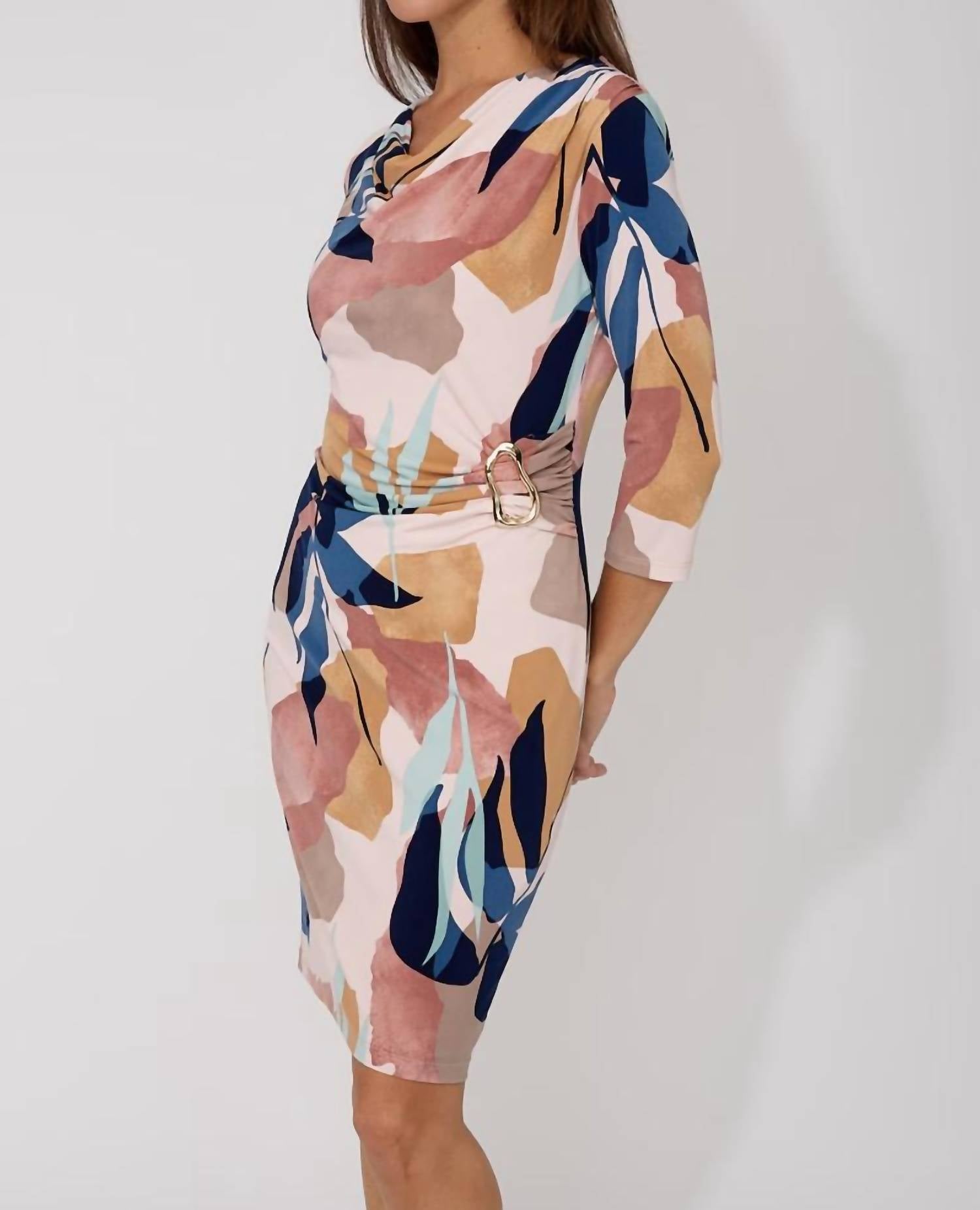 Frank Lyman - Floral Bodycon Knee-length Dress