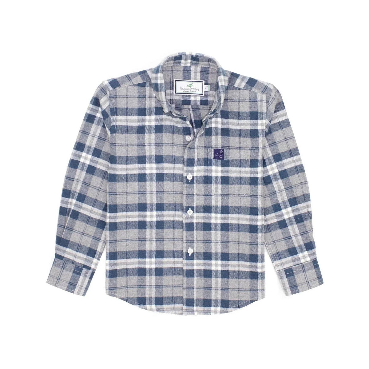 Properly Tied - Boys Classic Long Sleeve Flannel Shirt