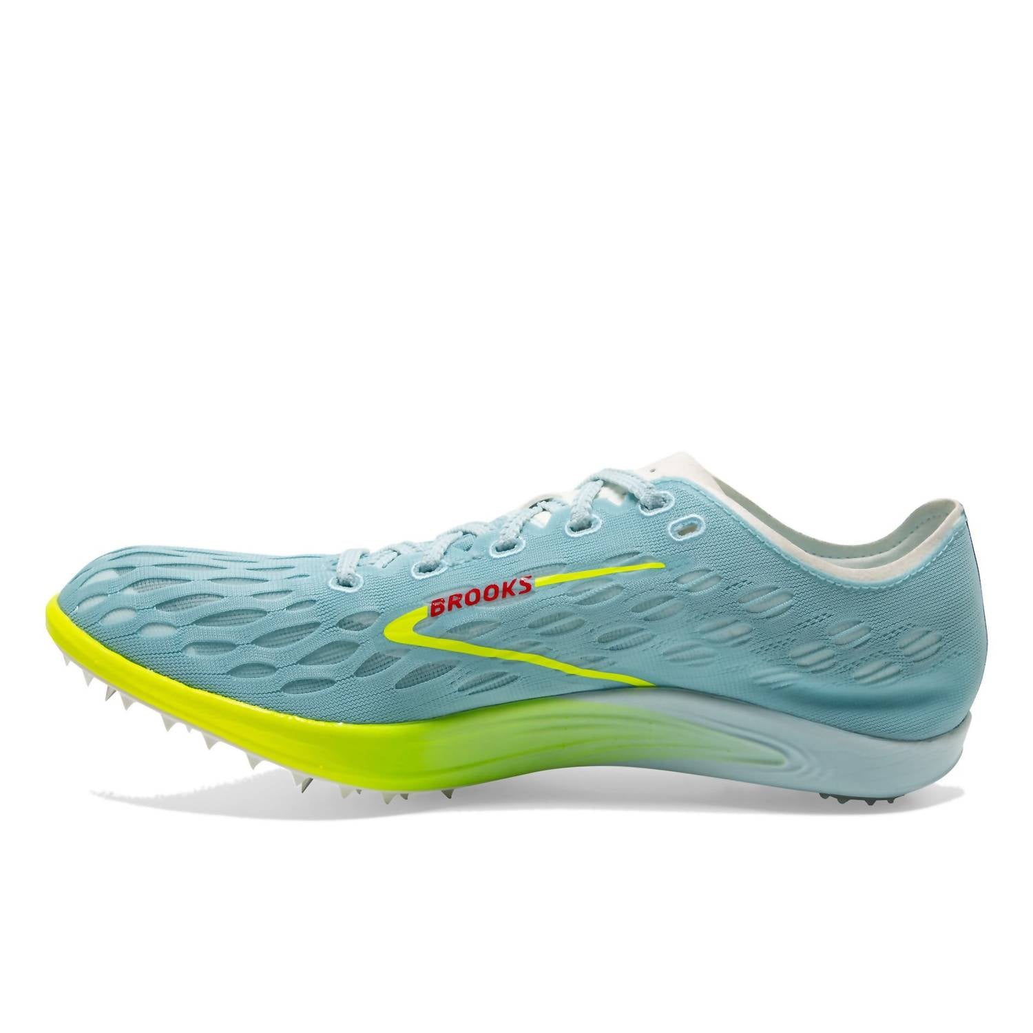 BROOKS Unisex Wire 8 Long Distance Spike Shoes in blue glow nightlife red - women's shoe - view 4