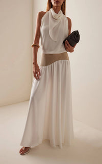 Sloan - Crepe Long Wave Maxi Skirt